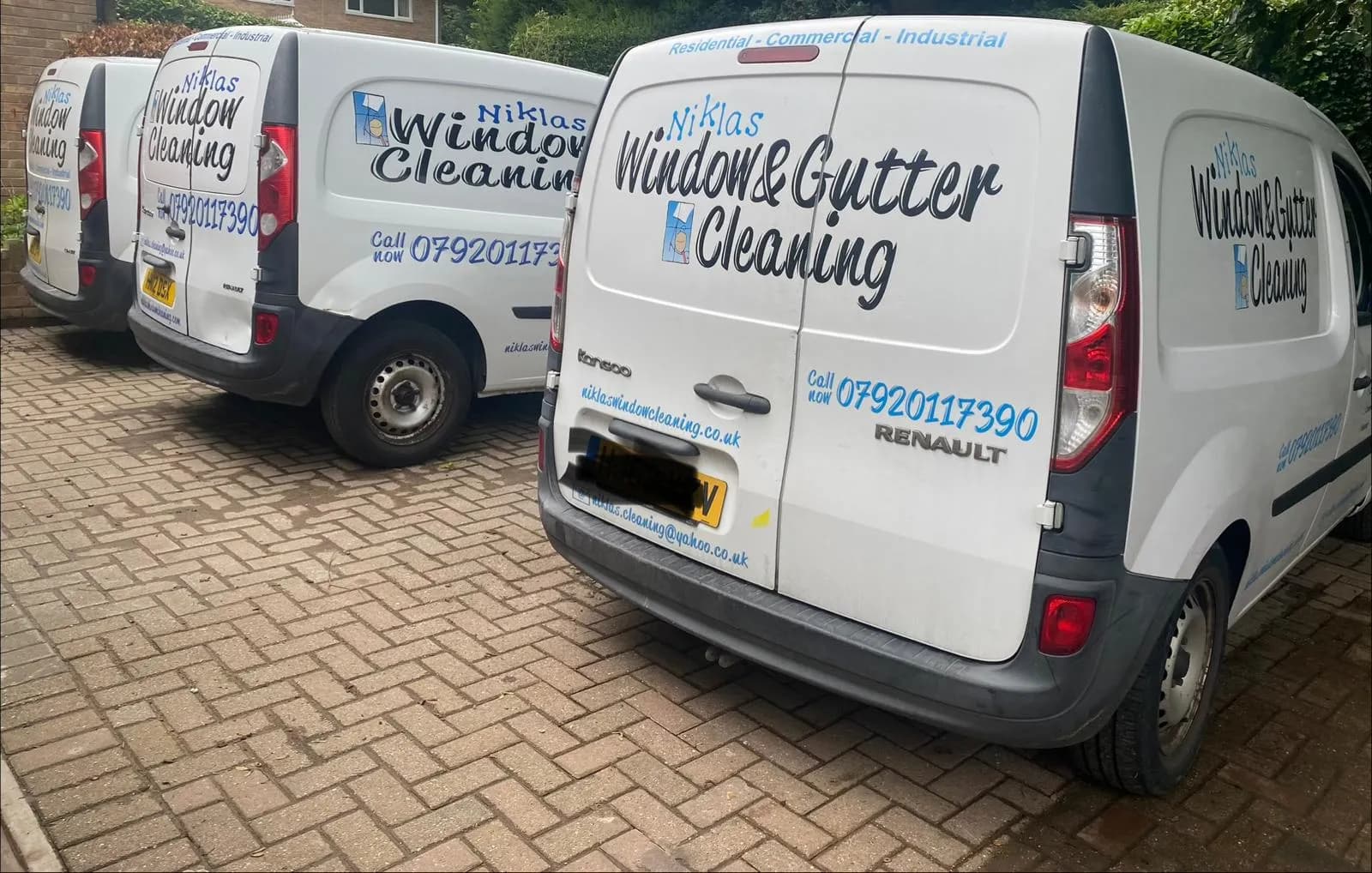 Niklas Window Cleaning commercial van fleet
